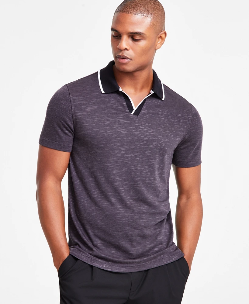 Alfani Men's Johnny Collar Polo, Created for Macy's