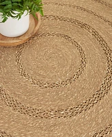 Nourison Home Natural Seagrass NSG01 4'x4' Round Area Rug