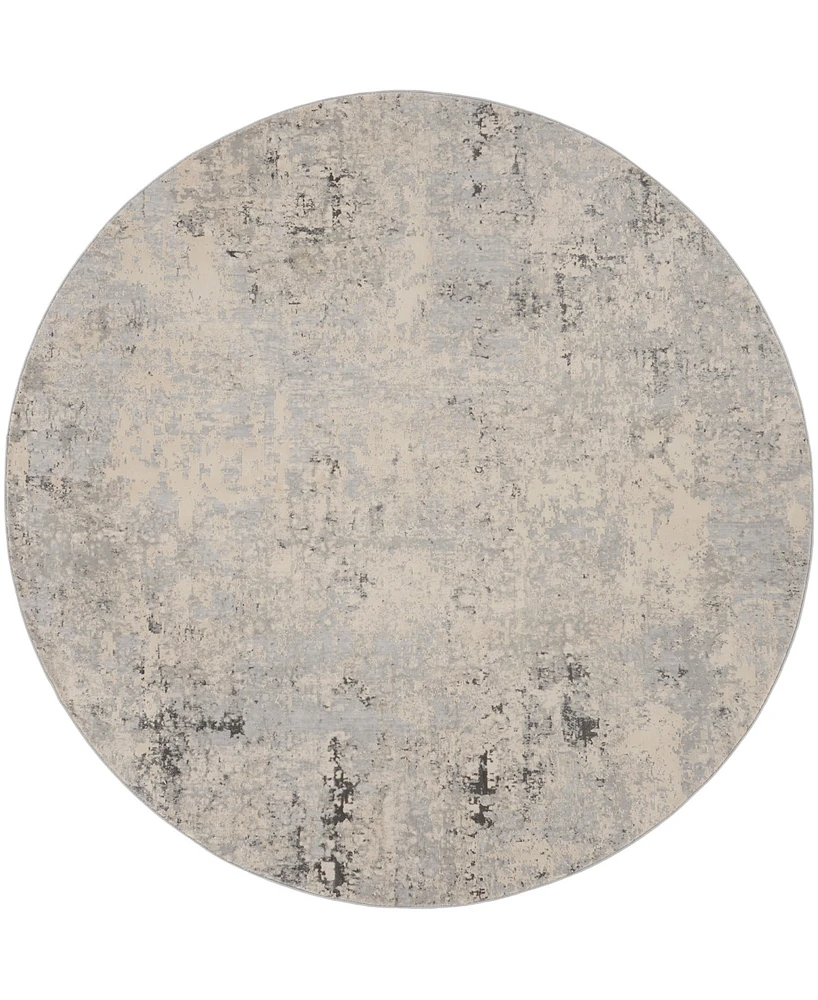 Nourison Home Rustic Textures RUS07 5'3"x5'3" Round Area Rug