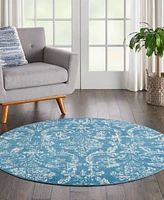 Nourison Home Jubilant JUB09 5'3"x5'3" Round Area Rug