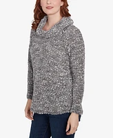 Ruby Rd. Petite Cowl Neck Cozy Boucle Knit Top