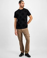 Guess Men's Relaxed-Fit Peony Logo Graphic T-Shirt