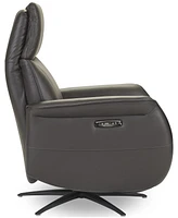 Lennix Leather Tv Recliner with Massage, Created for Macy's