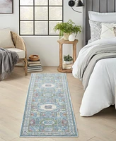 Nourison Home Ankara Global ANR17 2'4"x8' Runner Area Rug