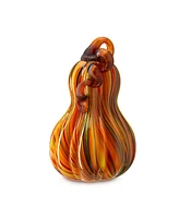 Glitzhome 8.5"H Multi Striped Gourd