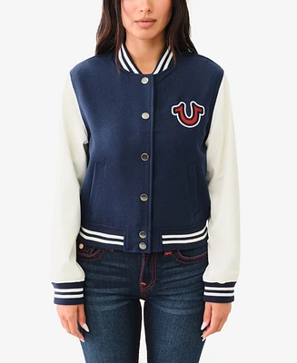 True Religion Women's Varsity Jacket