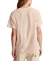 Lucky Brand Women's Cotton Rodeo Queen Boyfriend Tee