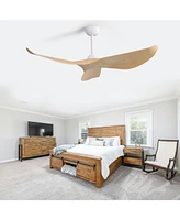 Sofucor 52" Abs Blades Ceiling Fan, No Lights