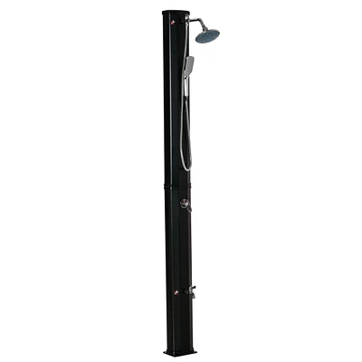 Streamdale Furniture Solar Heated Outdoor Shower with Rotating & Handheld Heads