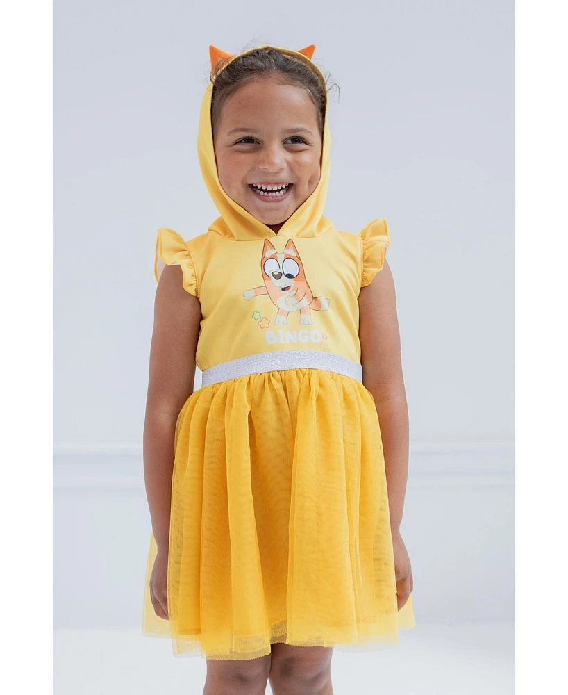 Bluey Toddler Girls Mesh Cosplay Dress