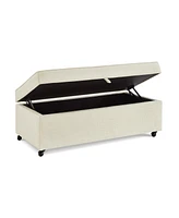 Modern Large Comfort Sofa Ottoman with Storage, Modular Sectional Storage Ottoman With Wheels For Living Room, Lounge Ottoman, Couch Storage Ottoman