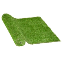 Streamdale Furniture 10' x 3' Artificial Turf Grass with Simulated Look & Feel Uv Protection, & Drain Holes for Rain, 1.25" Height