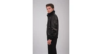 Furniq Uk Men's Leather Jacket, Black, Created for Macy's