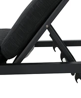 Navan Chaise Lounge - Dark Grey