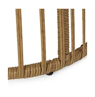 Nostalgic Wicker Chat Set: Papasan Chairs And Cage-Frame Table
