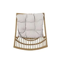 Nostalgic Wicker Chat Set: Papasan Chairs And Cage-Frame Table