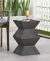 Geometric Concrete Side Table: Modern, Durable, And Portable