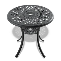 (Cushions In Random Colors)5-Piece Set Of Cast Aluminum Patio Furniture With Cushions