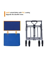 Streamdale Furniture Outdoor Garden Multipurpose Micro Collapsible Beach Trolley Cart Camping Folding Wagon