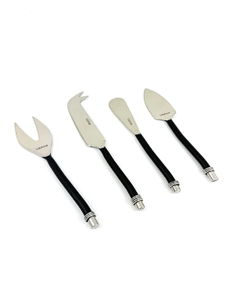 Vibhsa Curved 4-Pc. Cheese Knives Set, Serving for 4