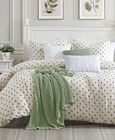 Peri Home Block Print Gauze 3-Pc. Comforter Set