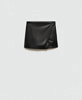 Mango Women's Leather-Effect Mini-Skirt