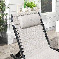 Simplie Fun 2-Pack Folding Chaise Lounge Chairs with Breathable Mesh and Adjustable Backrest