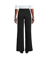 Lands' End Women's Petite High Rise 5 Pocket Wide Leg Chino Pants