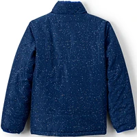 Lands' End Girls Reversible Fleece Puffer Jacket