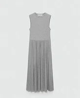 Mango Women's Pleated Long Dress