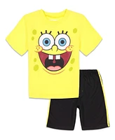 SpongeBob SquarePants Boys Patrick Squidward Rugrats T-Shirt and Mesh Shorts Outfit Set to