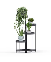 Unho Metal Multi-tier Planter Flowers Pots Holder Garden Patio Decor Plants Rack Stand