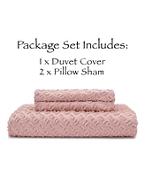 Chanasya Premium Clipped Duvet Set