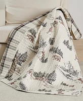 Levtex Lodge Toile Reversible Quilted Throw, 50" x 60"