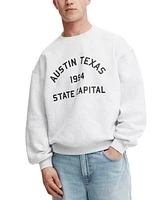 Cotton On Men's Box Fit Graphic Crew Sweatshirt