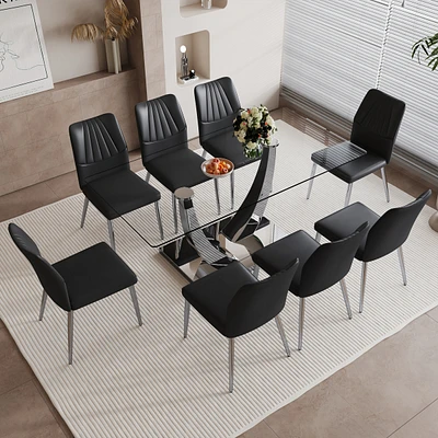 Streamdale Furniture Table and chair set.Contemporary