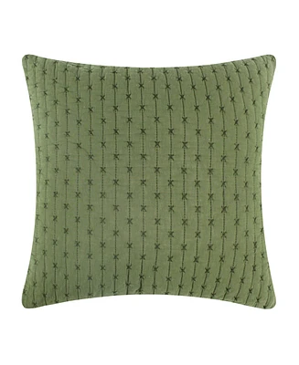 Levtex Cross Stitch Quilted Decorative Pillow