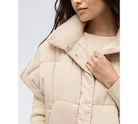 Kenneth Cole Women's Quilted Oversized Tapered Vest Jacket