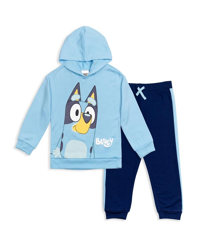 Bluey Boys Fleece Hoodie and Pants Outfit Set to