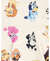 Bluey Character Print Girls Dress Infants to Big Kids