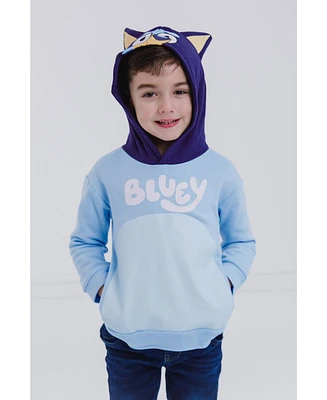 Bluey Boys Bingo Dad Mom Fleece Matching Family Cosplay Pullover Hoodie to