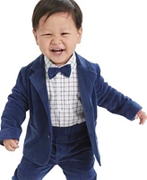 First Impressions Baby Boys Velour Blazer Bodysuit Pants Set Created For Macys