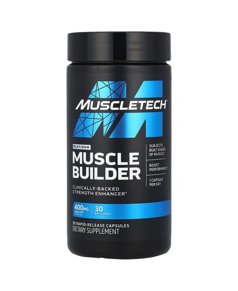 MuscleTech Muscle Builder, Muscle Building Supplements for Men & Women, Nitric Oxide Booster,