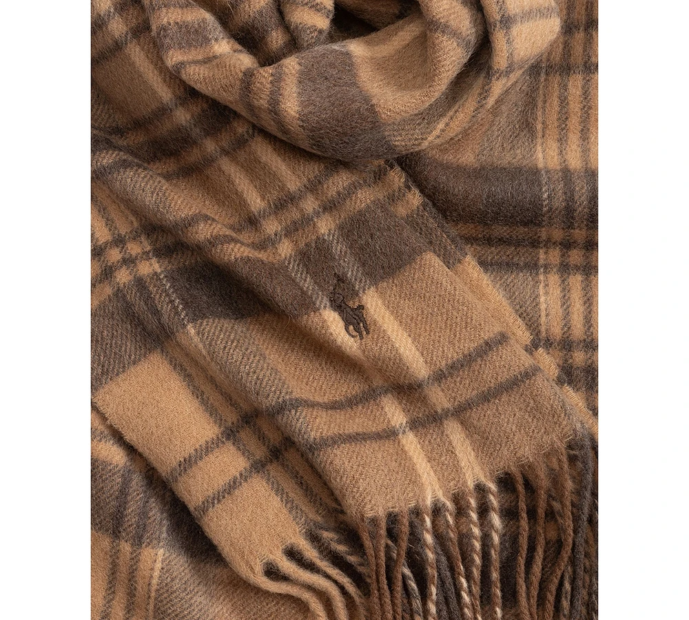 Polo Ralph Lauren Men's Cashmere Blend Plaid Scarf