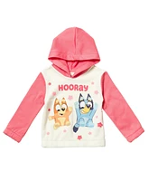 Bluey Girls Pullover Hoodie and Fleece Pants Outfit Set