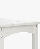 55" Outdoor Patio Hdpe Adirondack 2-Tier Shelf Console Table