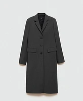 Mango Women's Long Straight Coat