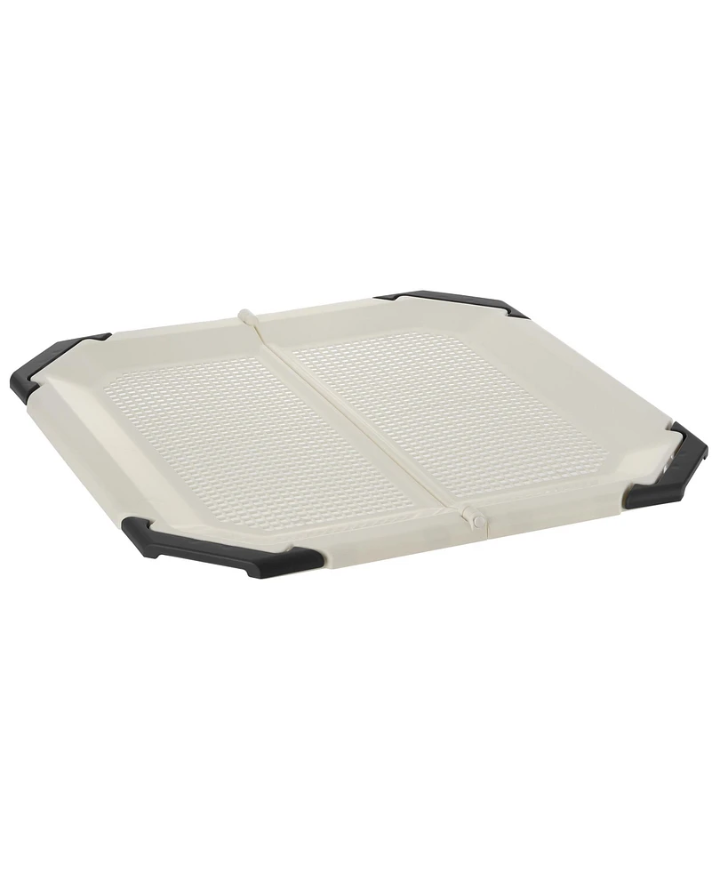 Richell Paw Trax: Potty Pad Holder - Light Beige & Black