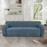 Streamdale Furniture 81.5" Minimalist Compression Sofa, Curved Design, 3-Seater Casual Sofa for Living Rooms, Bedrooms