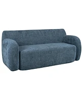 Streamdale Furniture 81.5" Minimalist Compression Sofa, Curved Design, 3-Seater Casual Sofa for Living Rooms, Bedrooms